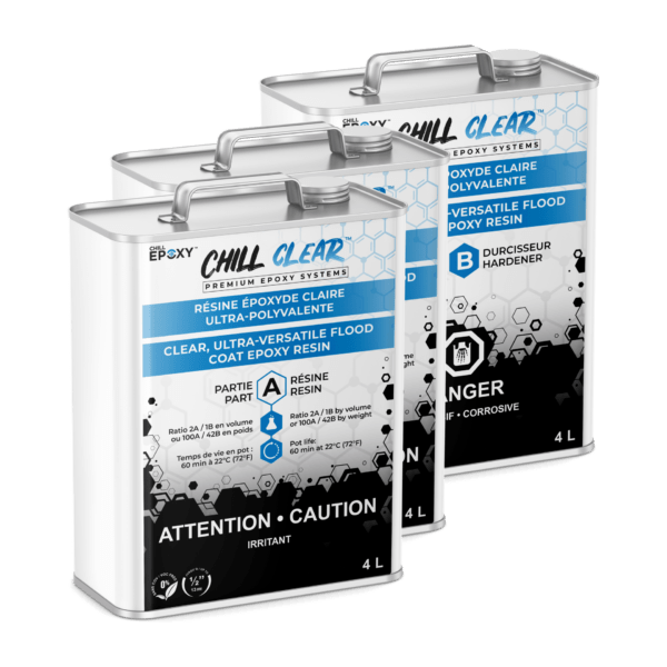 MAX CLR THIXO FDA Compliant Food Safe Epoxy Coating – 4 Units, Vertical Applying, Less Runs & Drips For Wood, Tumbler