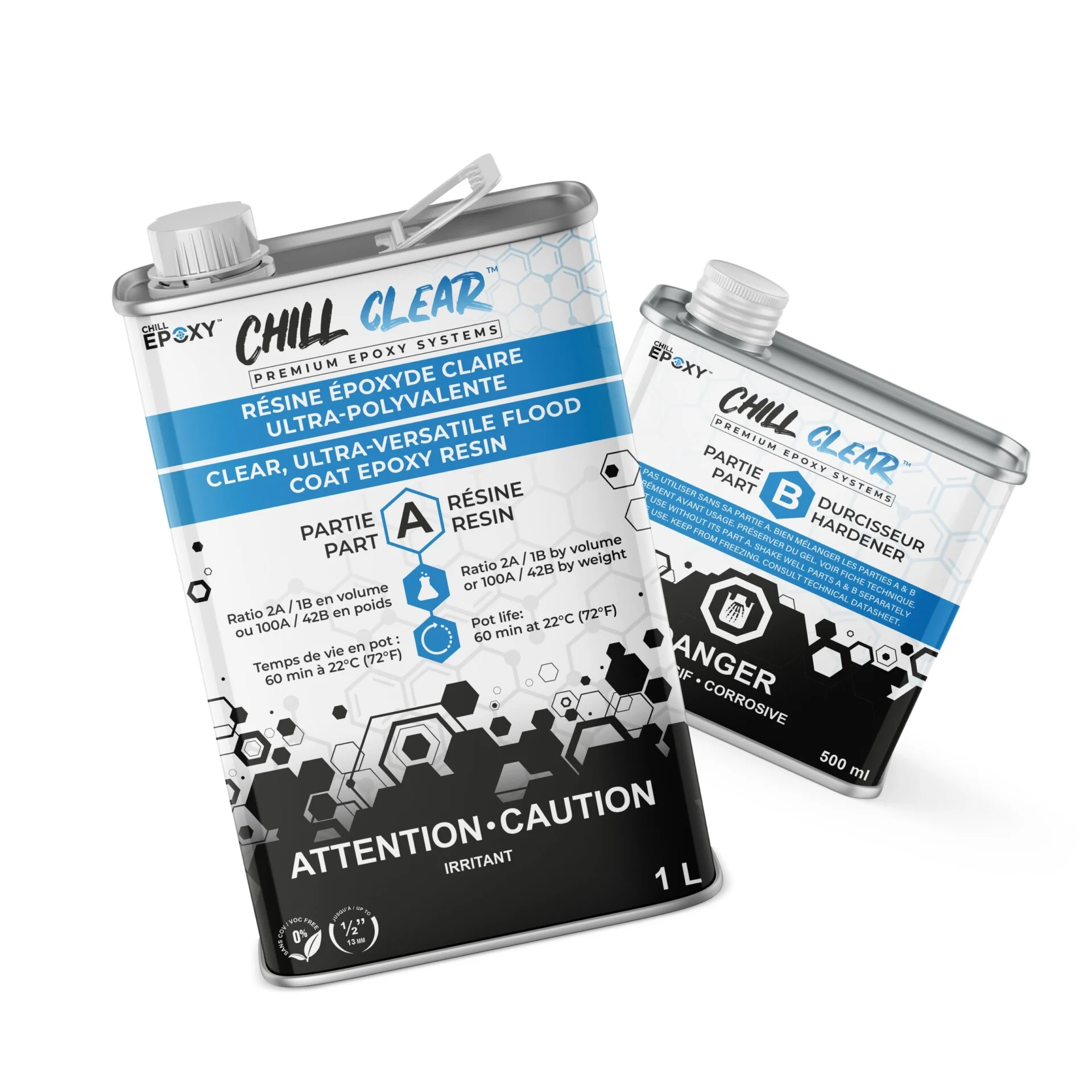 High Gloss Clear Flood Coat Epoxy Resin