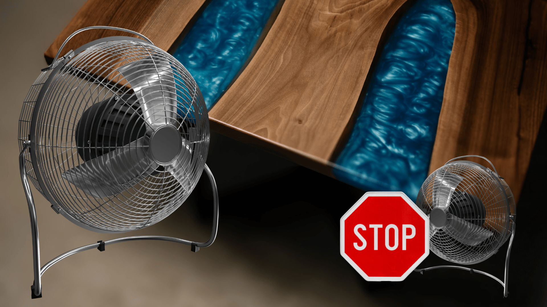 Fans When Pouring Epoxy River Tables CHILL EPOXY