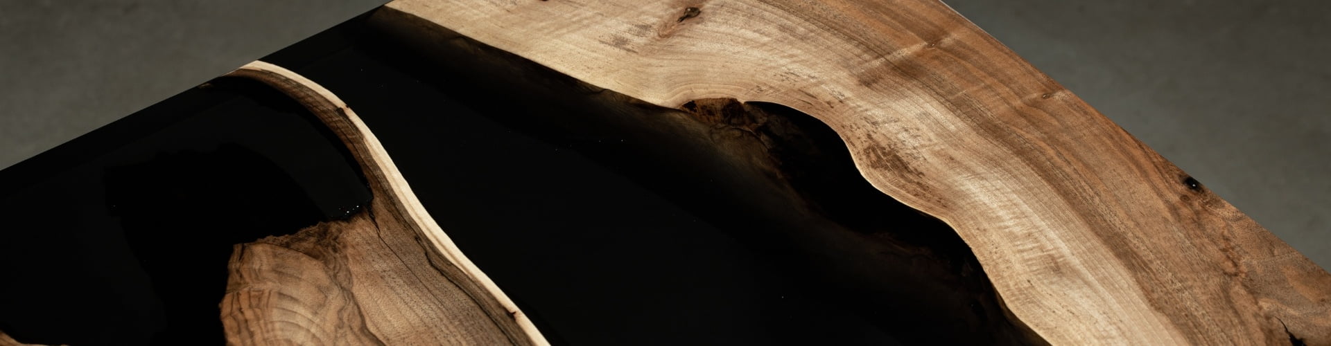 black epoxy river table CHILL EPOXY