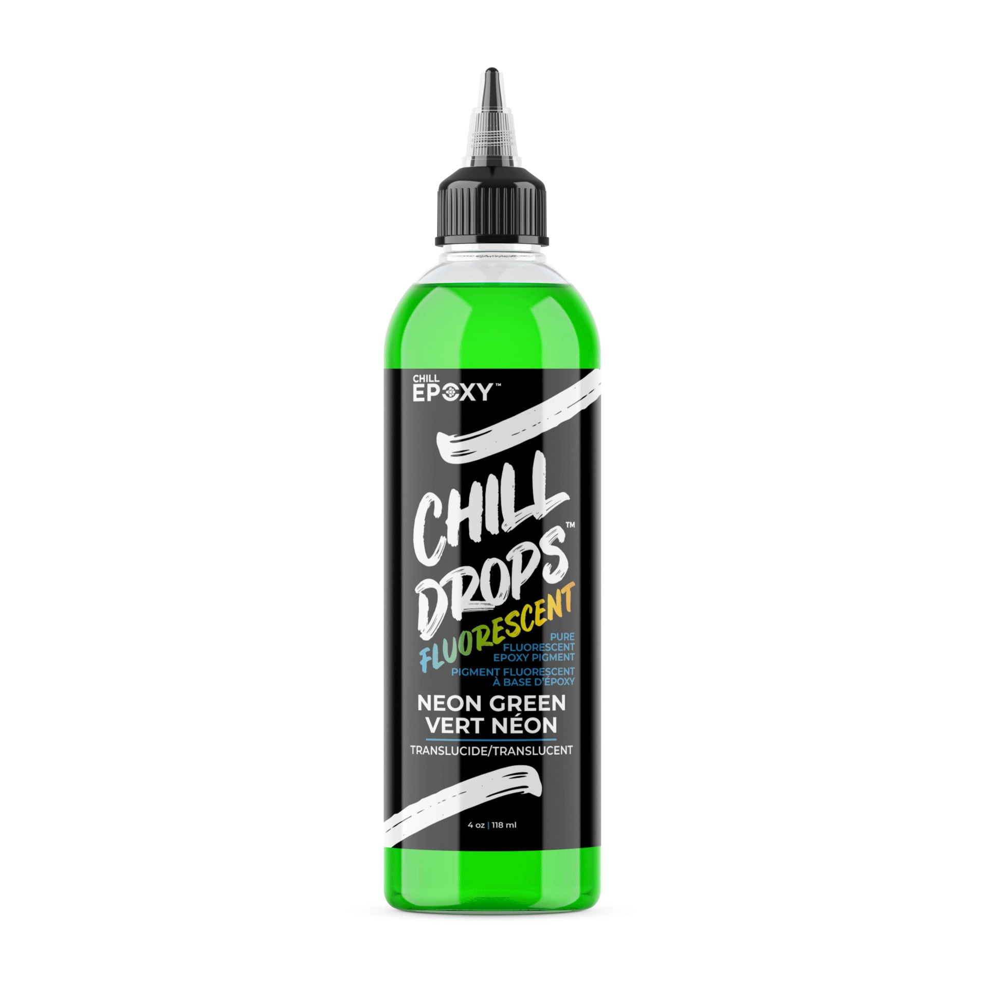 Neon Green Resin Pigment Paste 30ml in a no mess easy Pump bottle By Get  Inspired Green