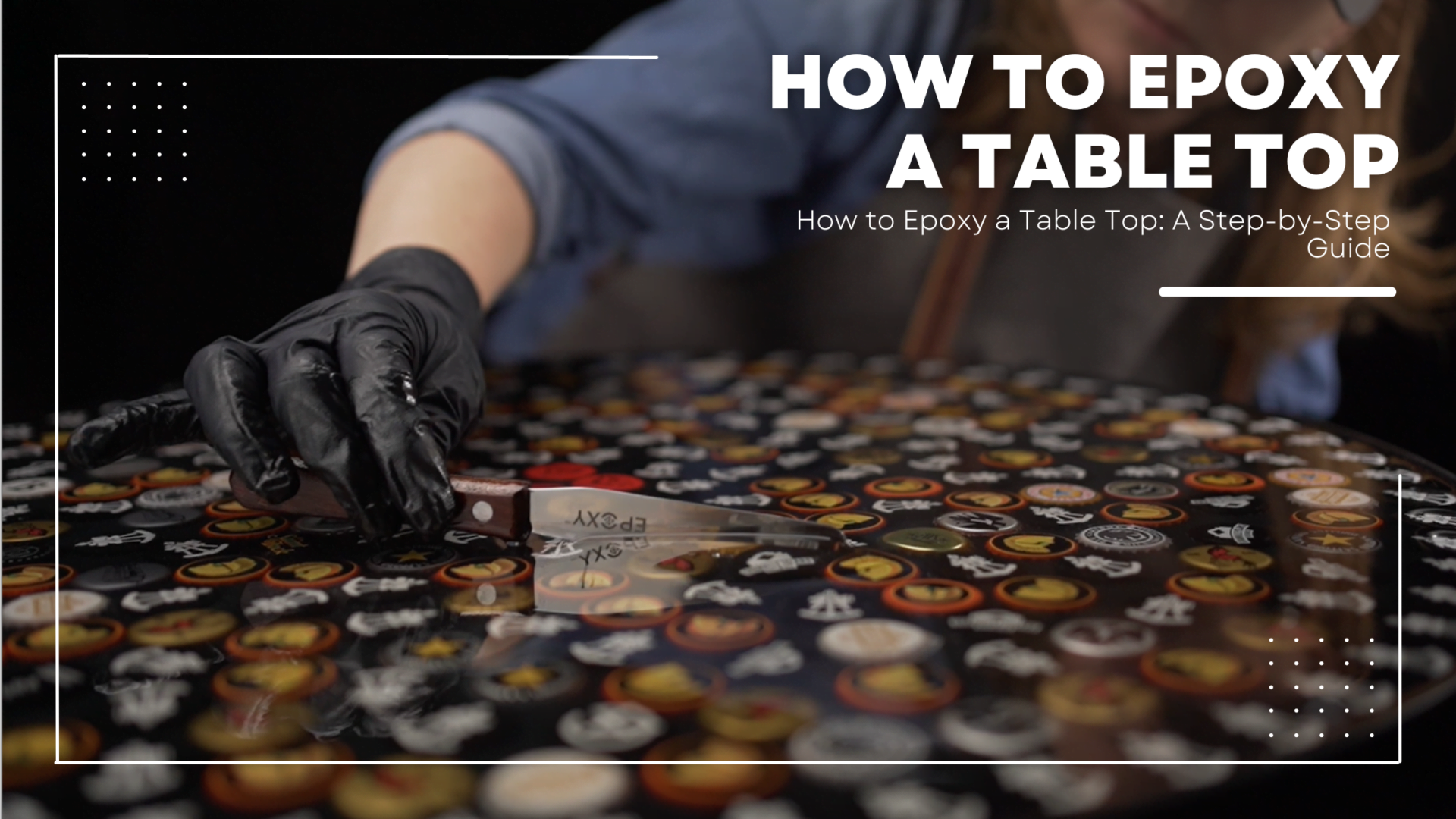 How to epoxy resin a table top