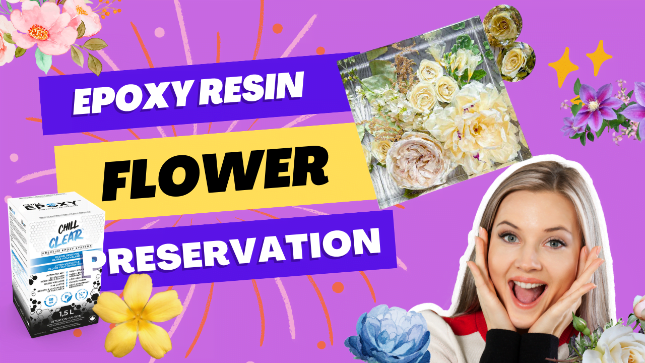 Epoxy resin flower-preservation blocks floral