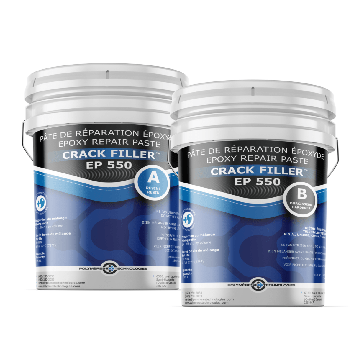 Concrete Epoxy Crack Filler and Sealer - CRACK FILLER EP 55 - 20kg
